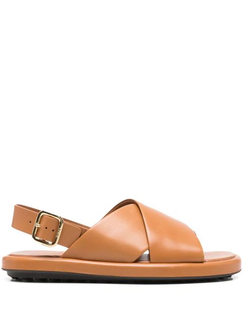 Tod's leather sandals - Brown - zdjęcie produktu nr 1