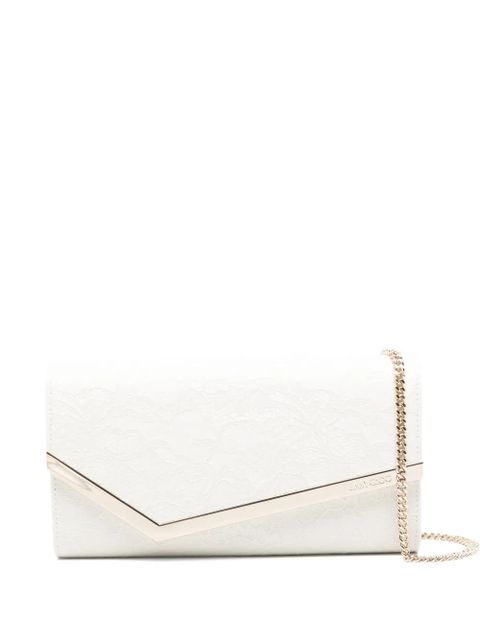 Jimmy Choo Emmie lace clutch bag - White - zdjęcie produktu nr 1