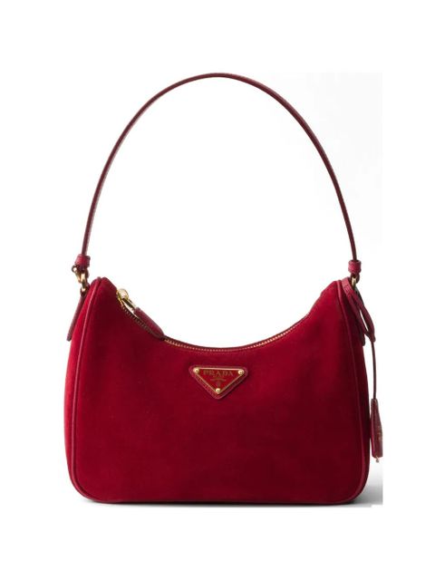 Prada Re-Edition 2005 suede mini-bag - Red - zdjęcie produktu nr 1