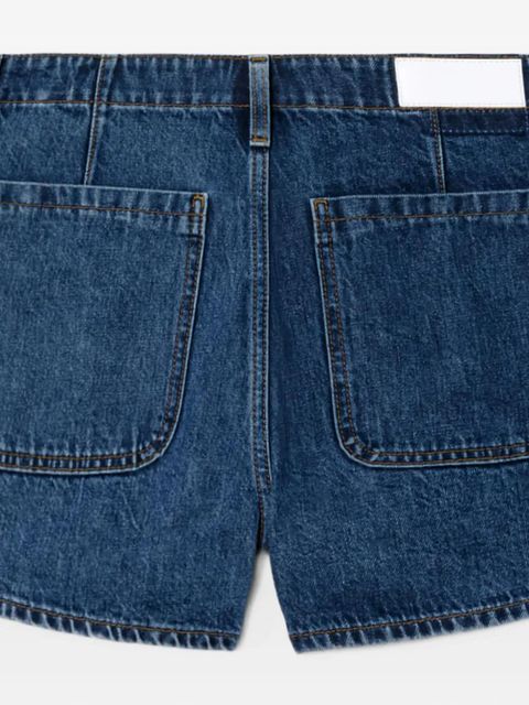 RE/DONE The Bender pocket-detail denim shorts - Blue