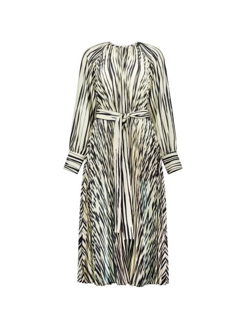 Proenza Schouler pleated striped dress - Neutrals - zdjęcie produktu nr 1