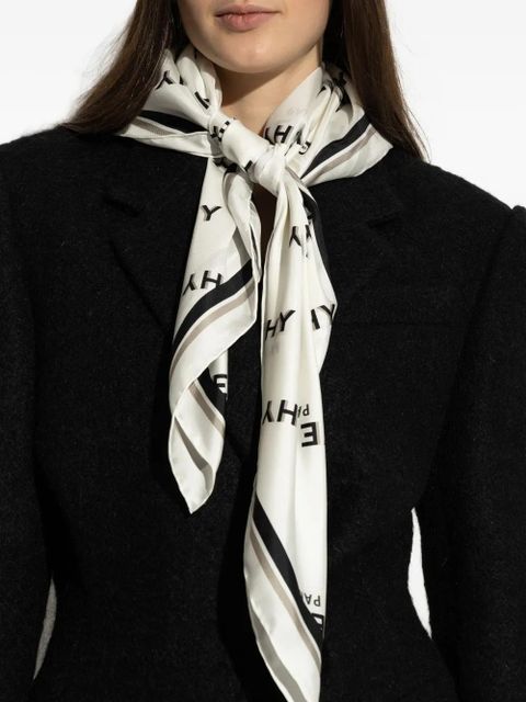 Givenchy silk scarf - White