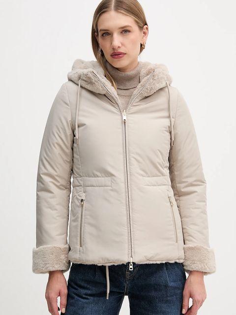 Geox kurtka dwustronna KAULA kolor szary przejściowa W5622E TC197 - zdjęcie produktu nr 2