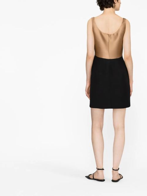 Valentino Garavani colourblock minidress - Black