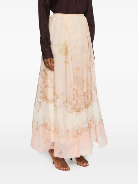 ZIMMERMANN silk pleated skirt - Neutrals - zdjęcie produktu nr 2