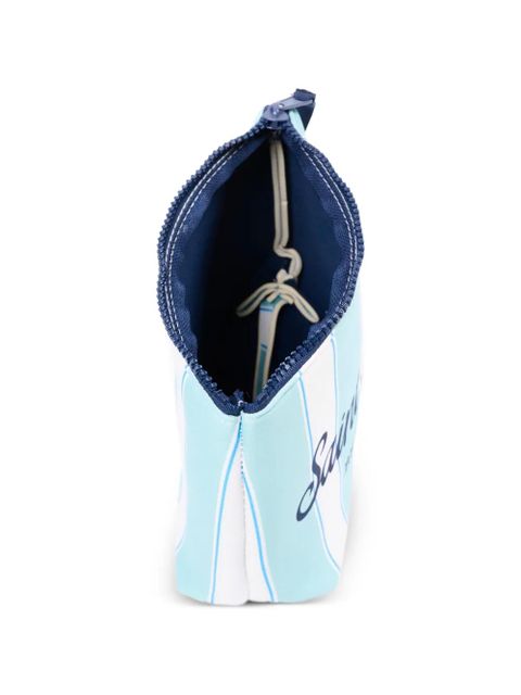 MC2 Saint Barth striped zip pouch - Blue