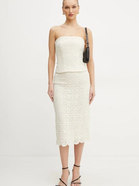 Marella top KRISTIN damska kolor beżowy gładka 2513161122200