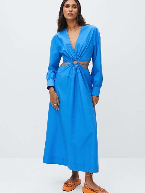 Mango sukienka bawełniana Brown - zdjęcie produktu nr 2