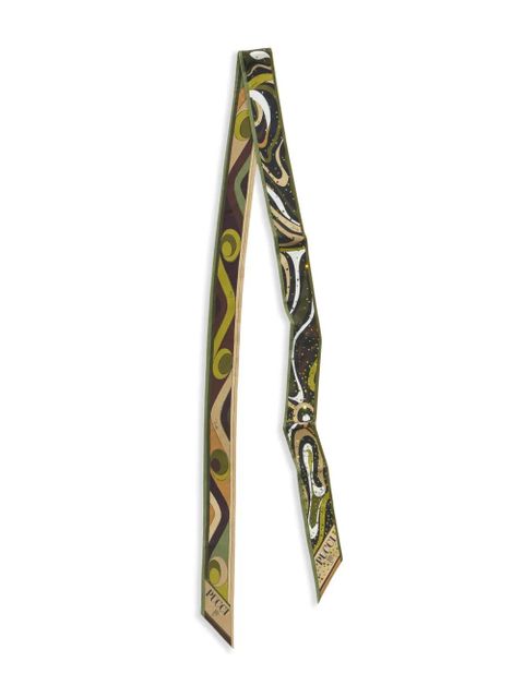 PUCCI mix-print scarf - Green - zdjęcie produktu nr 1