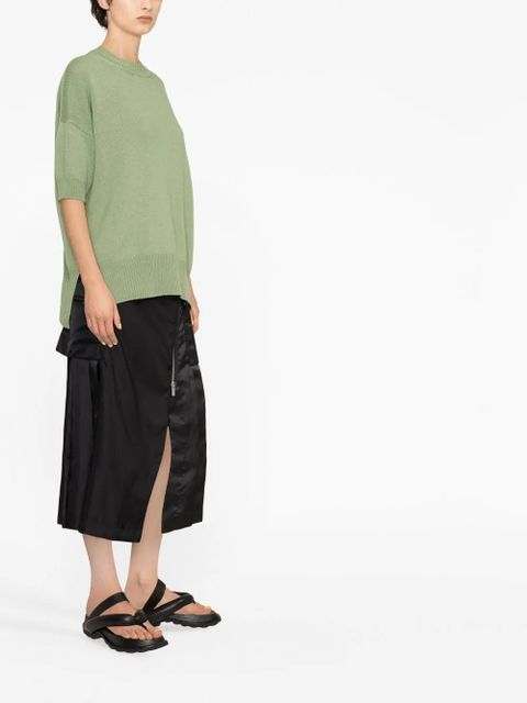 Jil Sander knitted cashmere top - Green - zdjęcie produktu nr 2