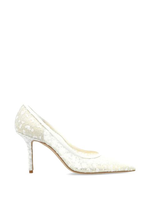 Jimmy Choo Love 85 heeled pumps - White - zdjęcie produktu nr 1