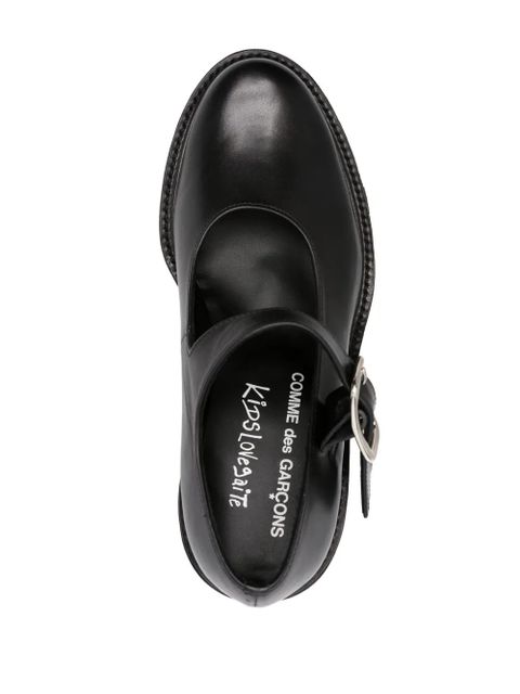 Comme Des Garçons 95mm leather sandals - Black