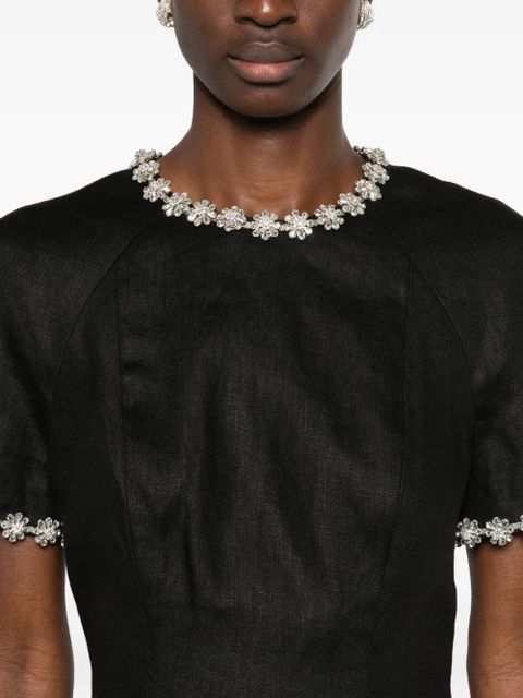 ZIMMERMANN Rebellion embellished mini dress - Black