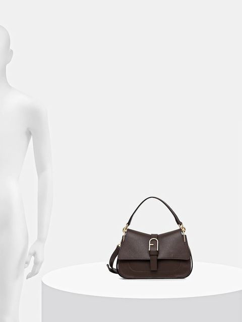 Furla torebka skórzana kolor brązowy WB01032.BX2045.4284S