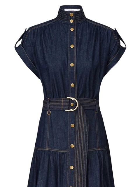 ZIMMERMANN button-up belted midi dress - Blue - zdjęcie produktu nr 2