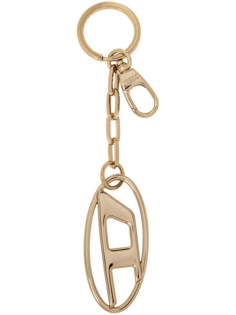 Diesel Oval D polished keychain - Gold - zdjęcie produktu nr 1