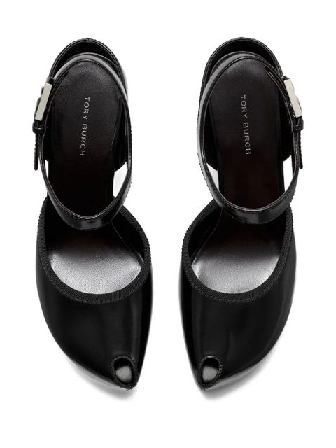 Tory Burch 110mm peep-toe platform pumps - Black