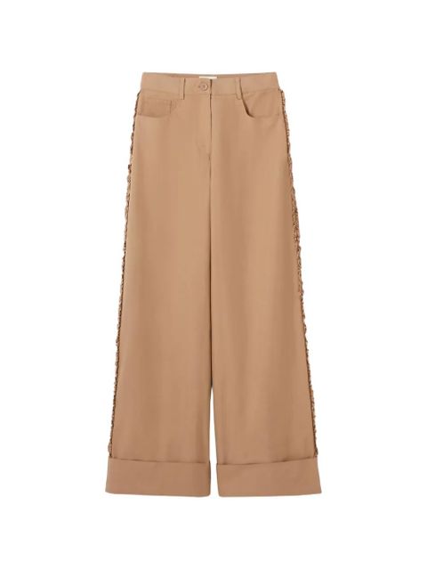 Claudie Pierlot ruffled palazzo pants - Neutrals - zdjęcie produktu nr 1