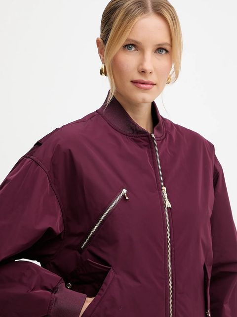 Patrizia Pepe kurtka bomber kolor bordowy przejściowa 8O0185 A619