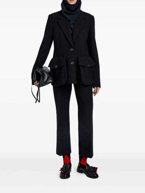 Proenza Schouler flap-pockets buttoned blazer - Black - zdjęcie produktu nr 2