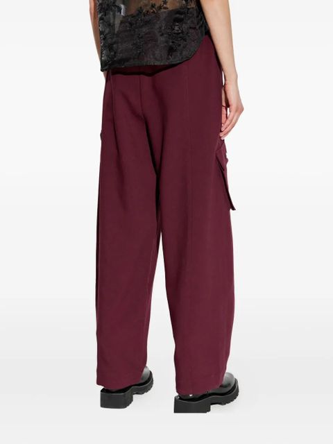 GANNI elasticated-waistband jeans - Red - zdjęcie produktu nr 2