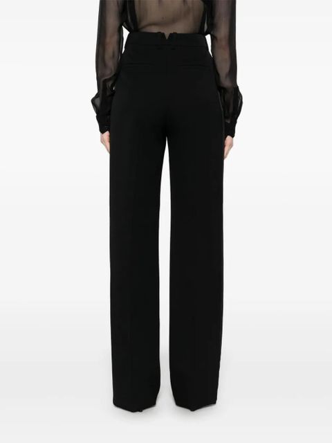 Saint Laurent grain de poudre tuxedo trousers - Black