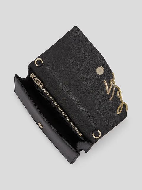 Karl Lagerfeld portfel skórzany K/SIGNATURE damski kolor czarny A3W32021