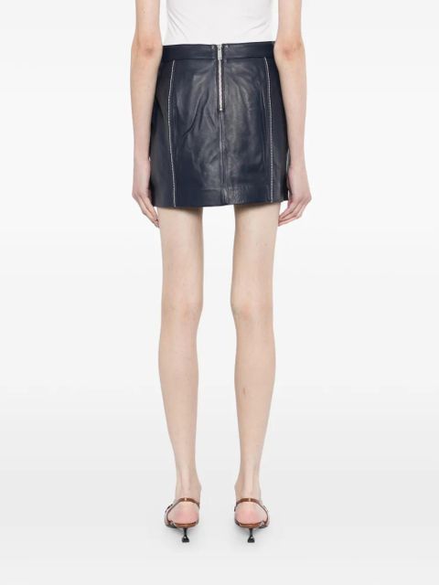 Michael Kors leather mini skirt - Blue