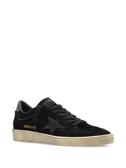 Golden Goose suede logo-detail sneakers - Black