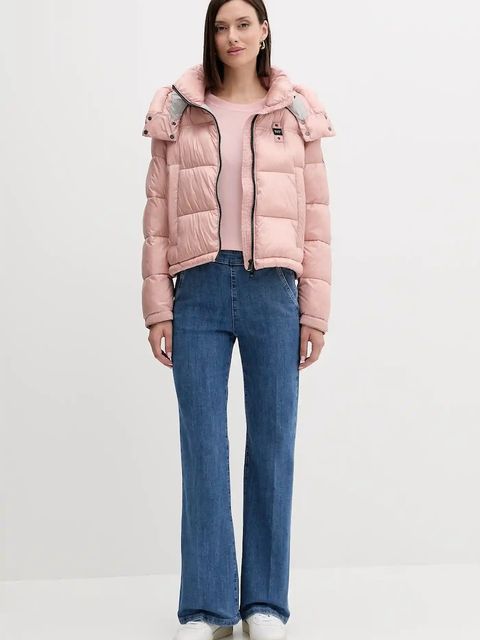 United Colors of Benetton t-shirt z jedwabiem damskie kolor różowy 1ZRED10BK