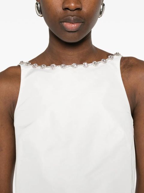 Maje Crystal-embellished top - White