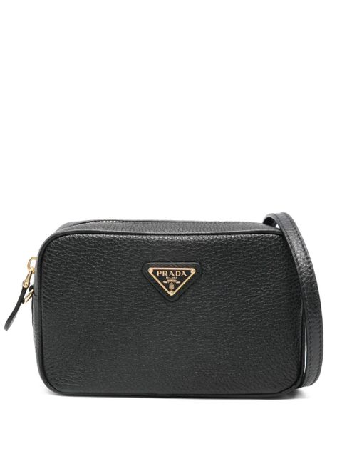 Prada triangle-logo cross body bag - Black - zdjęcie produktu nr 1
