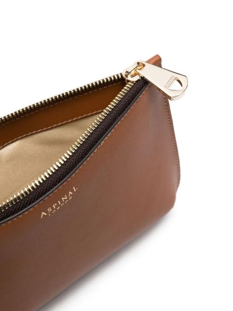 Aspinal Of London medium Ella leather pouch - Brown