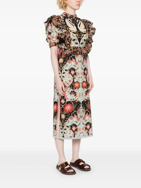 FARM Rio Flowing Beauty midi dress - Blue