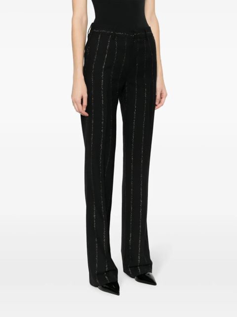 Alessandra Rich Lurex pinstriped trousers - Black - zdjęcie produktu nr 2