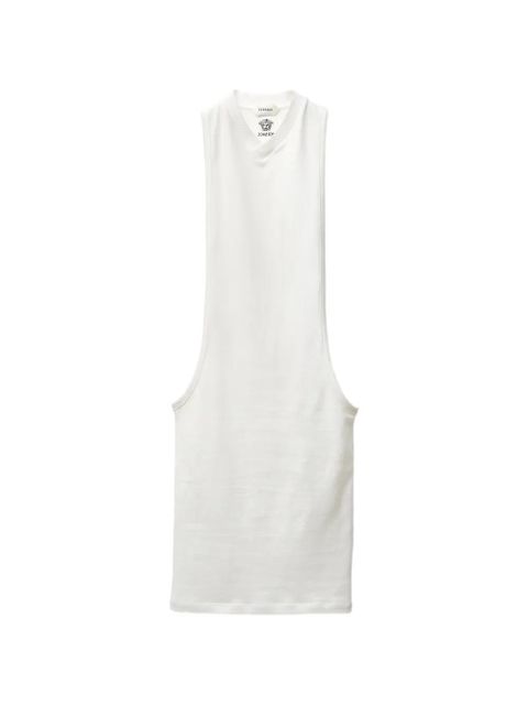 Versace embroidered cotton-jersey tank mini dress - White - zdjęcie produktu nr 1