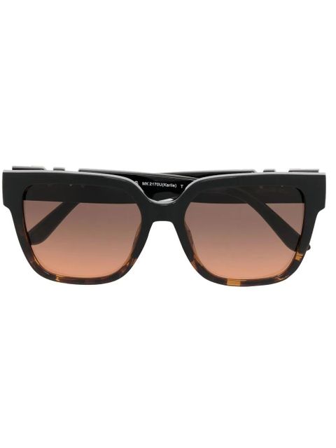 Michael Kors logo square-frame sunglasses - Black - zdjęcie produktu nr 1