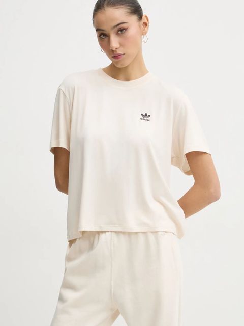 adidas Originals t-shirt SNAKE TRF TEE damski kolor beżowy JC5747 - zdjęcie produktu nr 1