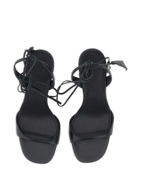 The Attico Ora tie-fastening heeled sandals - Black