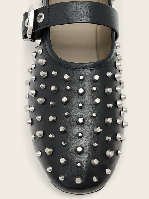 AllSaints baleriny skórzane Sabine Stud Shoe