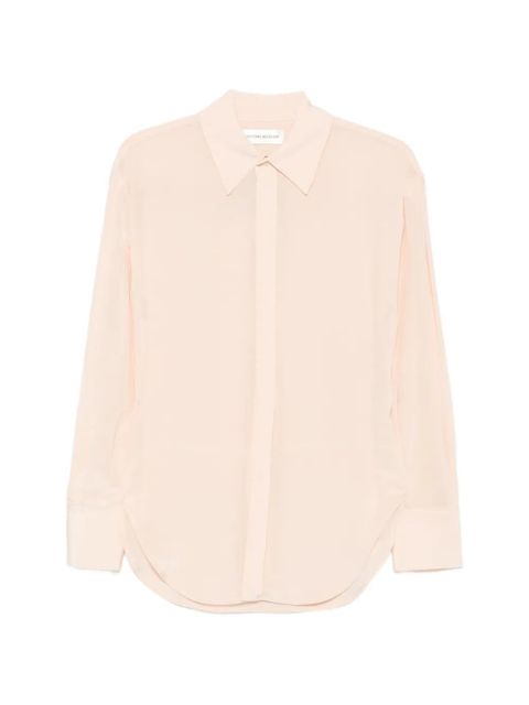 Victoria Beckham sheer long-sleeve shirt - Pink - zdjęcie produktu nr 1