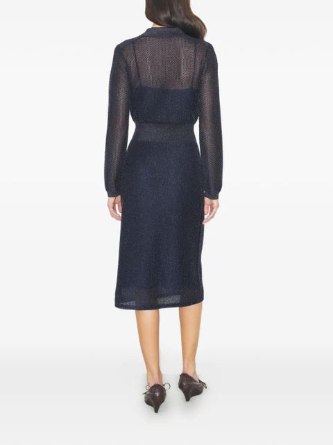 Tory Burch collared polo midi dress - Blue - zdjęcie produktu nr 2