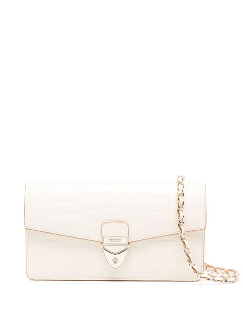 Aspinal Of London Mayfair 2 leather cltuch bag - White - zdjęcie produktu nr 1