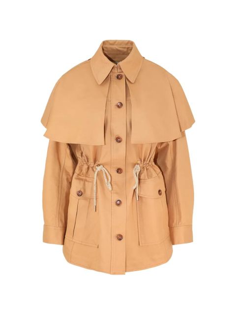 Ulla Johnson Devon cape-detail trench coat - Neutrals - zdjęcie produktu nr 1