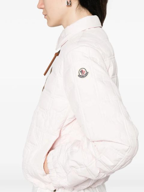 Moncler collar zip jacket - Pink