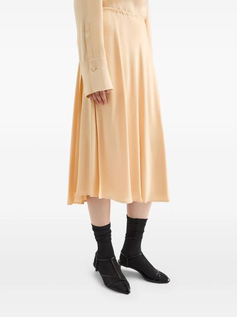 Jil Sander flared skirt - Yellow