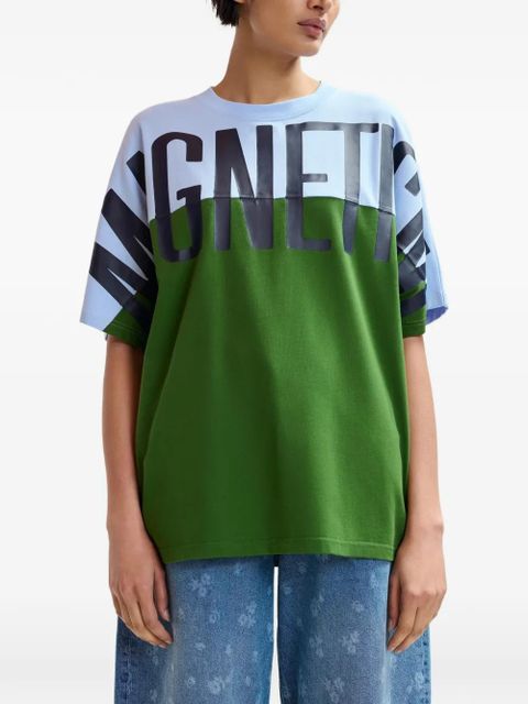 Essentiel Antwerp lettering-print T-shirt - Green