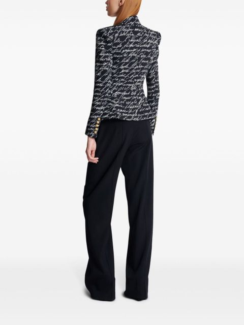 Balmain Love Letter tailored jacket - Black