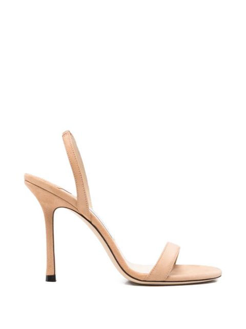 Jimmy Choo Jenn suede slingback sandals - Neutrals - zdjęcie produktu nr 1