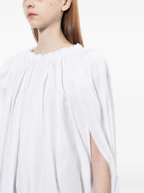 Comme Des Garçons gathered blouse - White